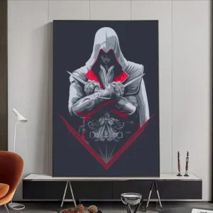 Plakat Assassin's Creed - grafika dla graczy Szary