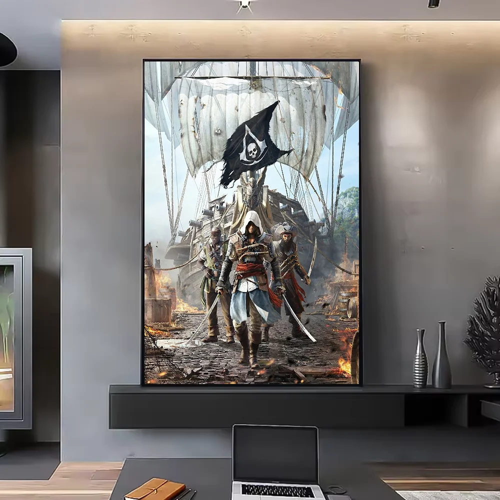 Plakat Assassin's Creed do pokoju gracza Kawa