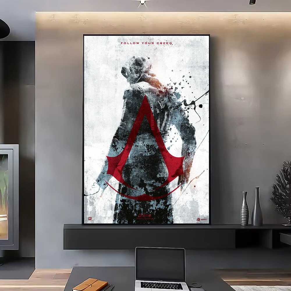 Plakat Assassin's Creed do pokoju gracza Srebrny