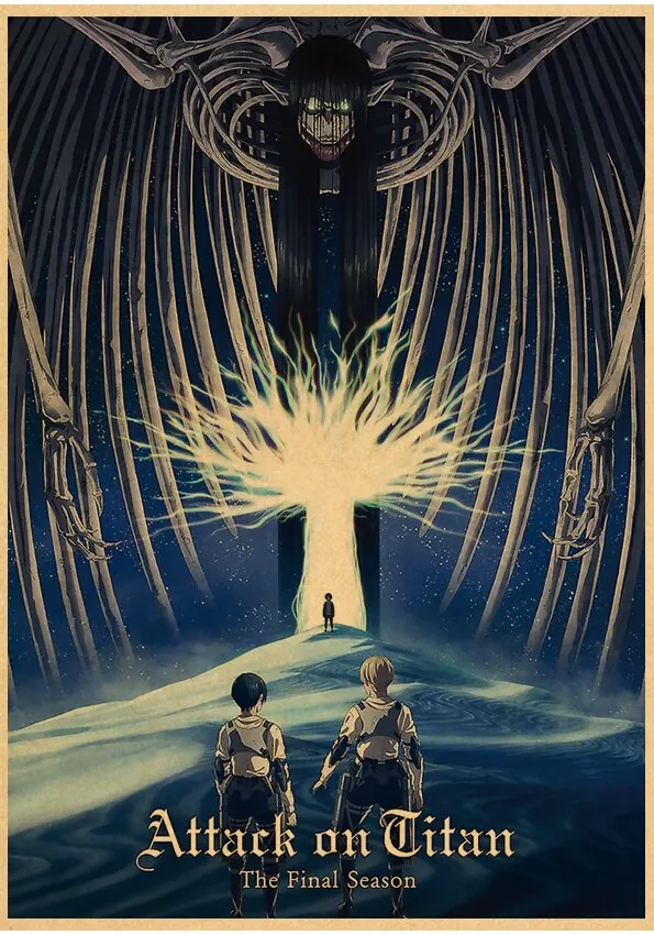 Plakat Atak Tytanów - anime Wzór 3