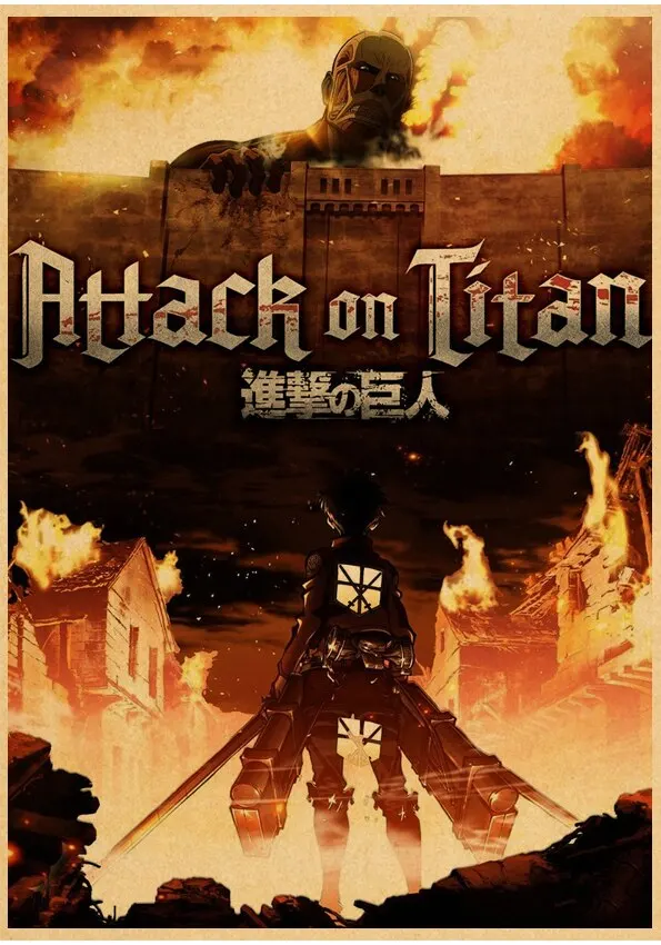 Plakat Atak Tytanów - anime Wzór 6