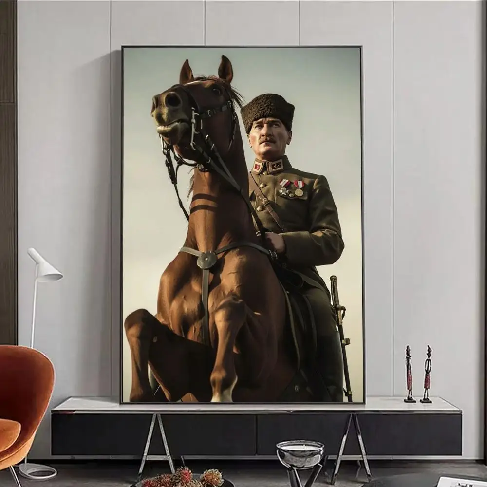 Plakat z Atatürkiem na płótnie Wzór 2