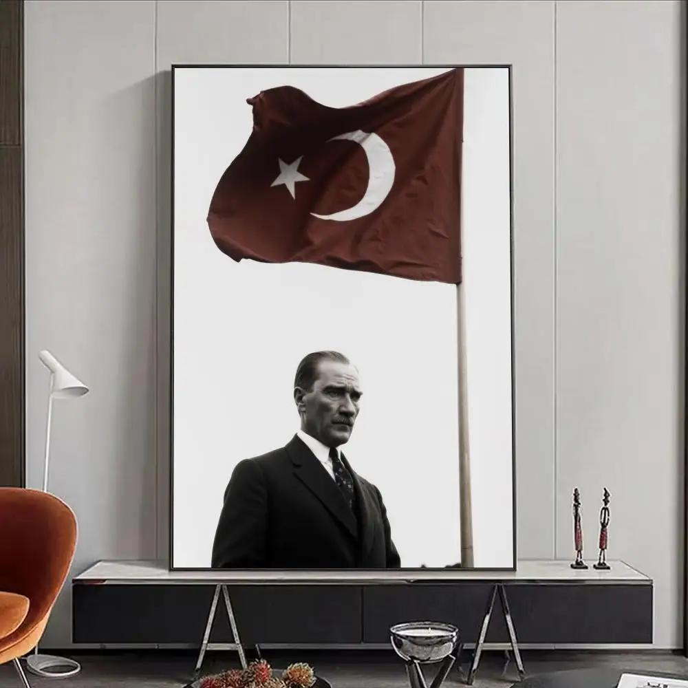 Plakat z Atatürkiem na płótnie Wzór 4