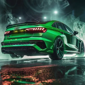 Audi supercar - plakat motoryzacyjny na płótnie Wzór 1