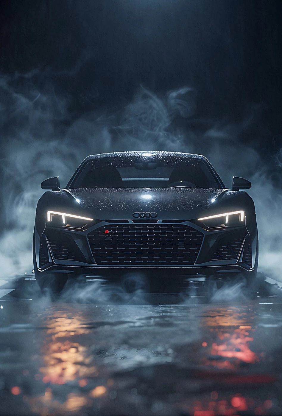 Audi supercar - plakat motoryzacyjny na płótnie Wzór 6