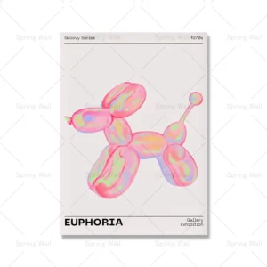 Plakat aura gradient różowy abstrakcyjny Fioletowy