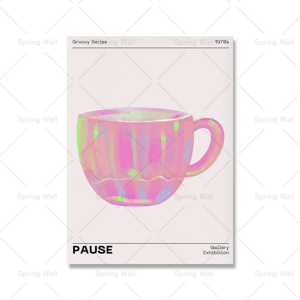 Plakat aura gradient różowy abstrakcyjny Jasnoszary