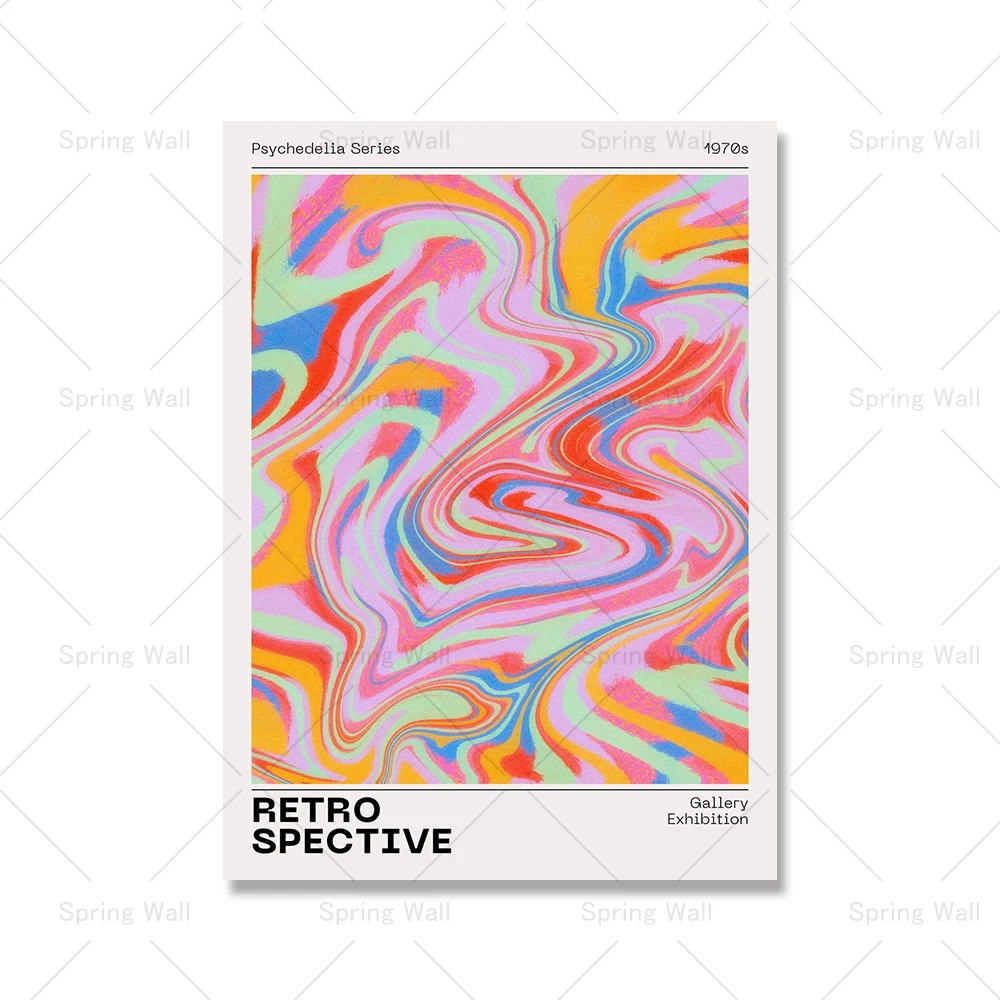 Plakat aura gradient różowy abstrakcyjny Zielony