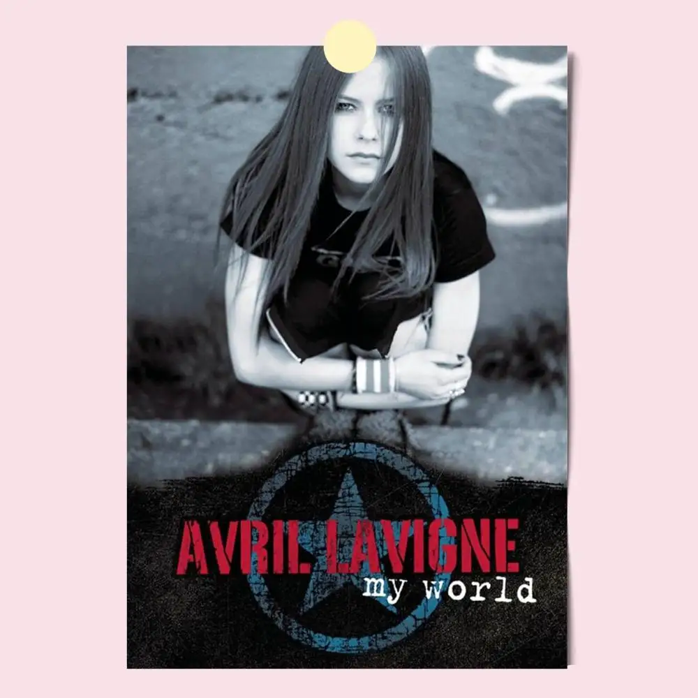 Plakat Avril Lavigne – portret gwiazdy muzyki Black18