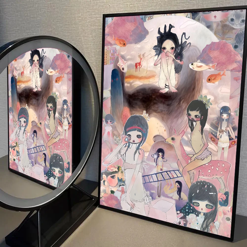 Aya Takano - artystyczny plakat Wzór 1