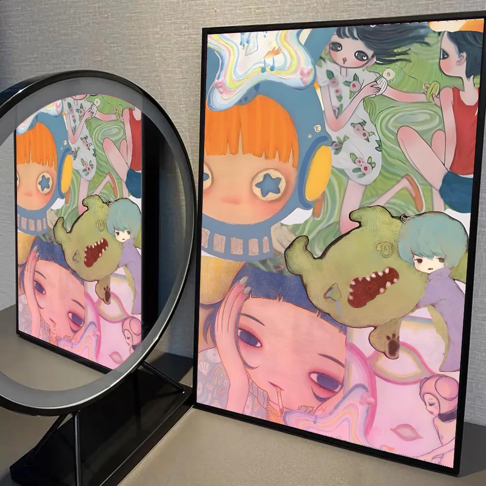 Aya Takano - artystyczny plakat Wzór 6