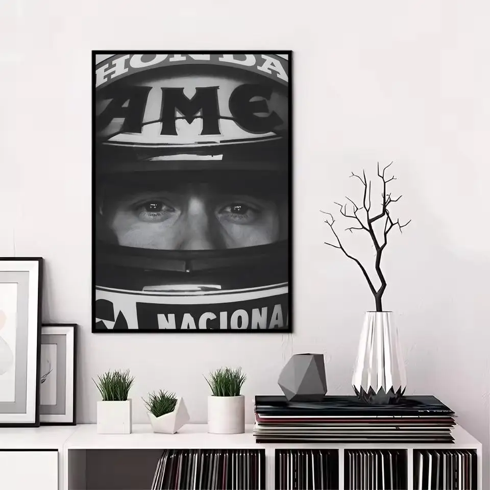 Ayrton Senna F1 - plakat sportowy Czarny8