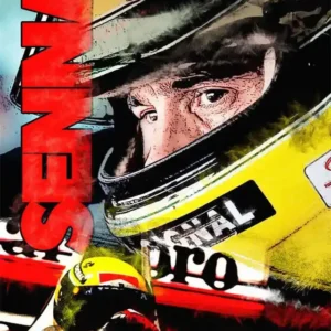 Plakat Ayrton Senna - kask legendy F1 Wzór 1