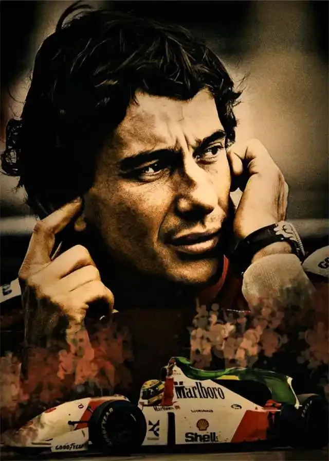 Plakat Ayrton Senna – kask legendy F1 Wzór 9