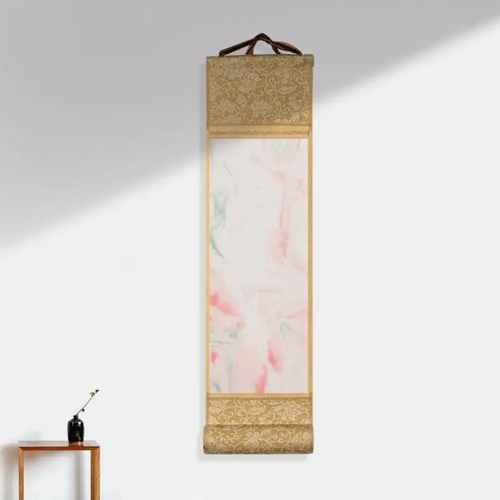 Plakat azjatycki zwój ryżowy w stylu boho Wzór 7