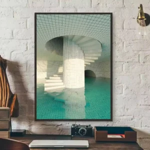 Plakat Backrooms - klimat liminal space Wzór 1