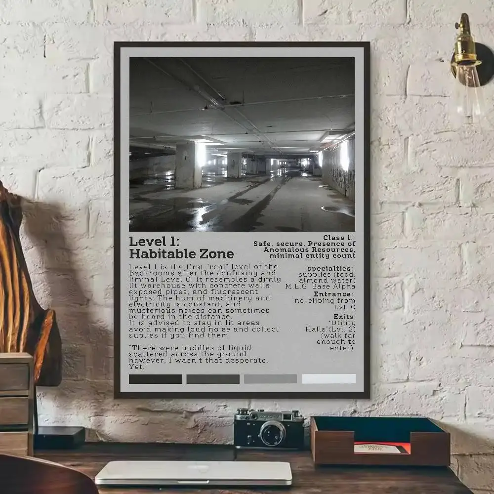 Plakat Backrooms - klimat liminal space Wzór 8