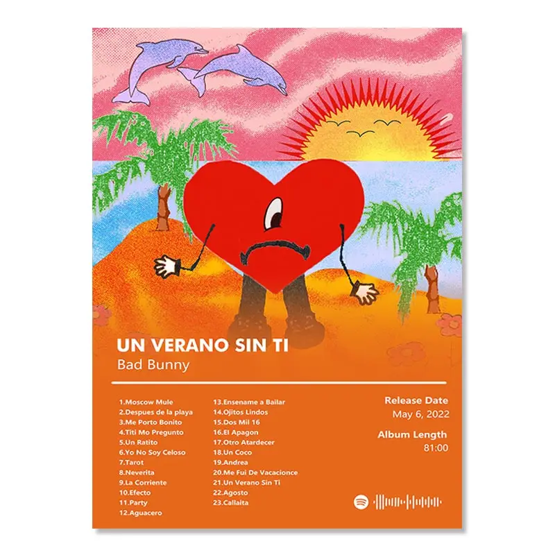 Plakat Bad Bunny Un Verano Sin Ti żółty