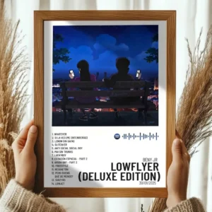 Plakat z raperem Bad Bunny Czarny1