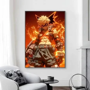 Plakat Bakugo Katsuki - anime My Hero Academia Wzór 1