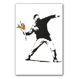 Plakat Banksy Dziewczynka z balonikiem Wzór 1