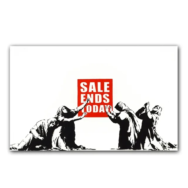 Plakat Banksy Dziewczynka z balonikiem Wzór 3