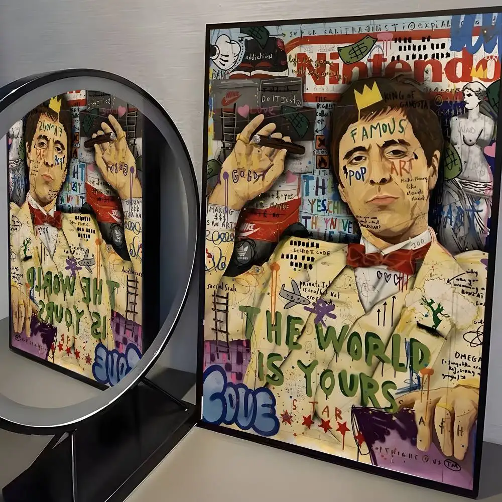Plakat abstrakcyjny Banksy - graffiti pop art Wzór 2