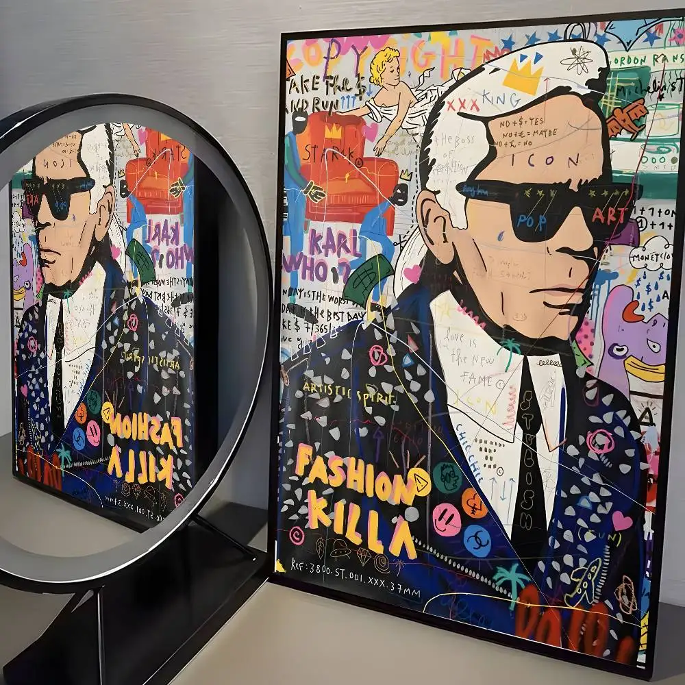 Plakat abstrakcyjny Banksy - graffiti pop art Wzór 4