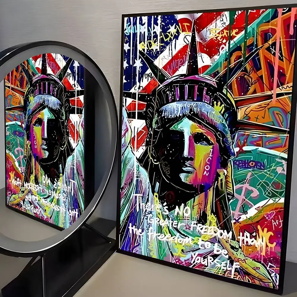 Plakat abstrakcyjny Banksy - graffiti pop art Wzór 6
