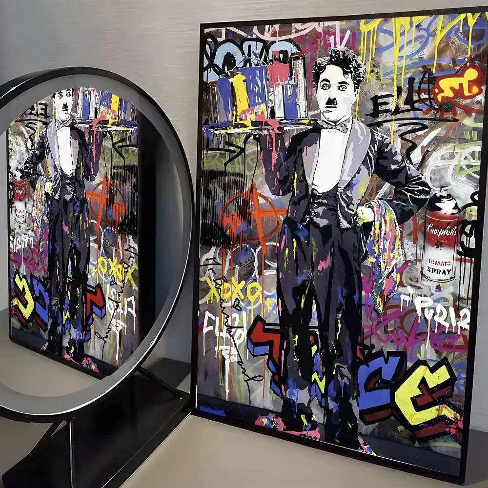 Plakat abstrakcyjny Banksy - graffiti pop art Wzór 7