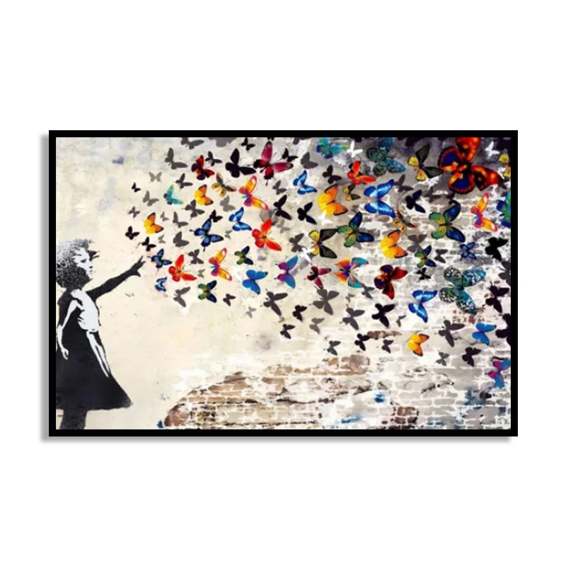Plakat Banksy graffiti street art Kawa