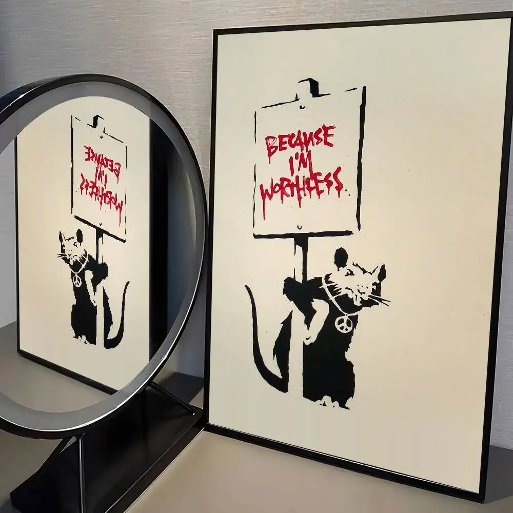 Banksy graffiti - plakat street art Wzór 2