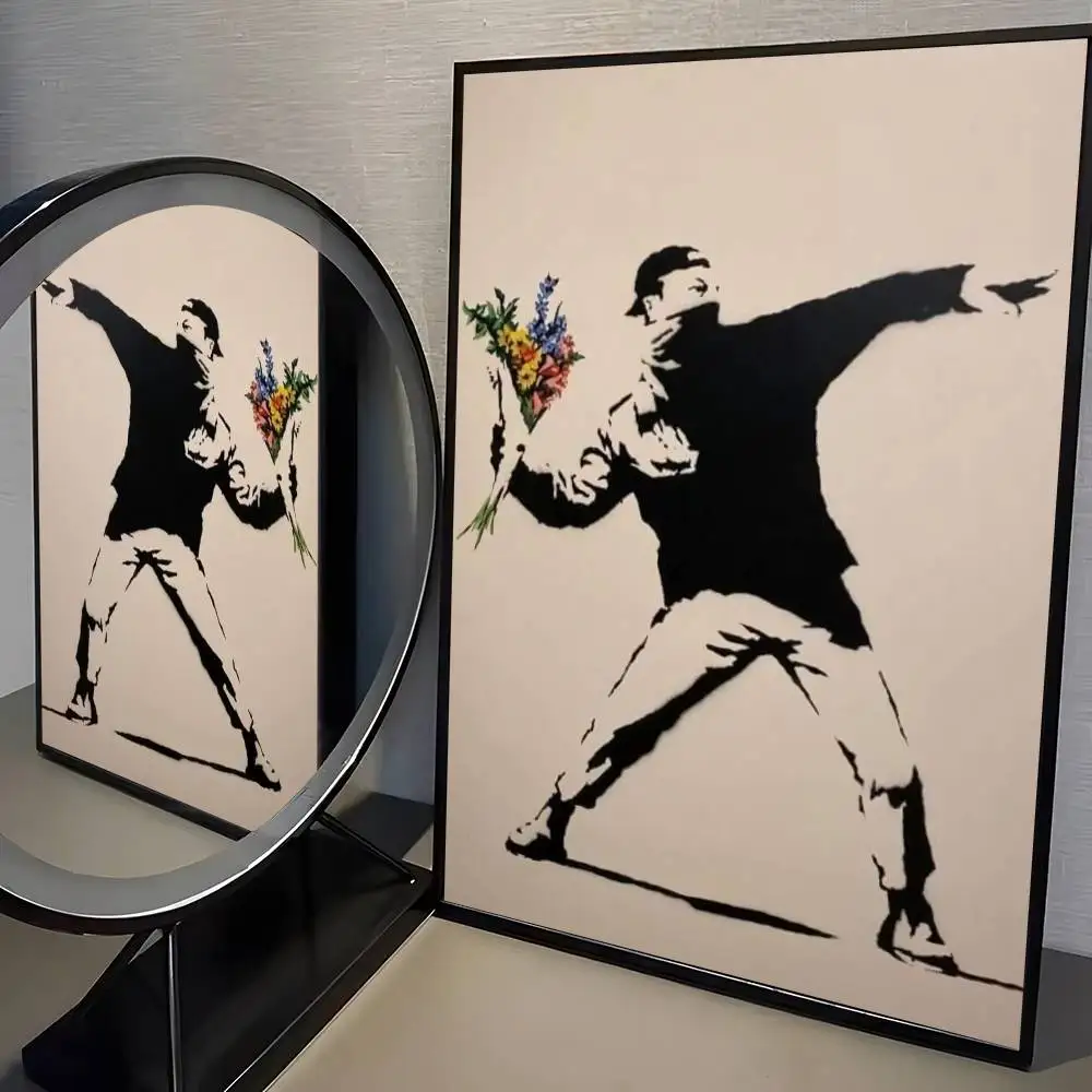 Banksy graffiti - plakat street art Wzór 3