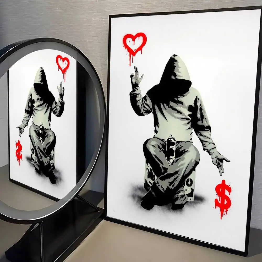 Banksy graffiti - plakat street art Wzór 4