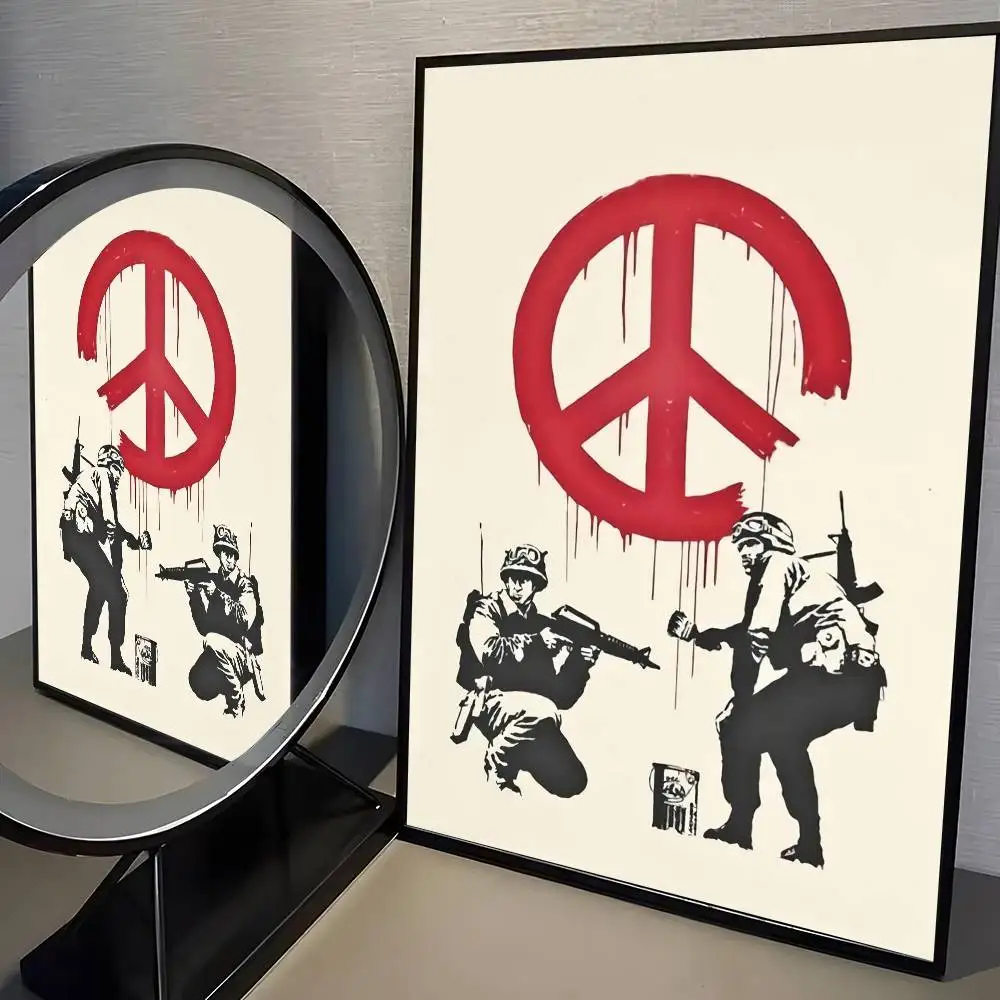 Banksy graffiti - plakat street art Wzór 8