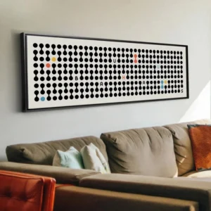 Plakat Bauhaus geometryczne kształty Biały