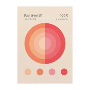 Plakat Bauhaus abstrakcja geometryczna Wzór 1