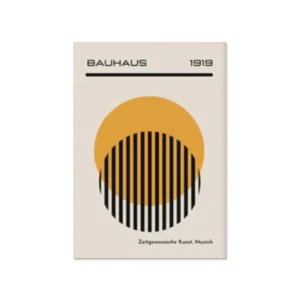Plakat Bauhaus geometryczna abstrakcja mid-century Wzór 1