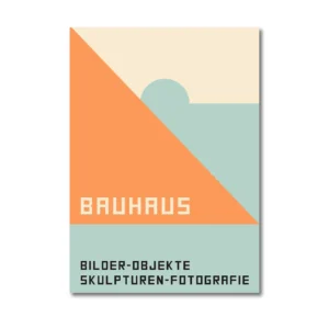 Plakat Bauhaus geometryczny minimalistyczny Wzór 1