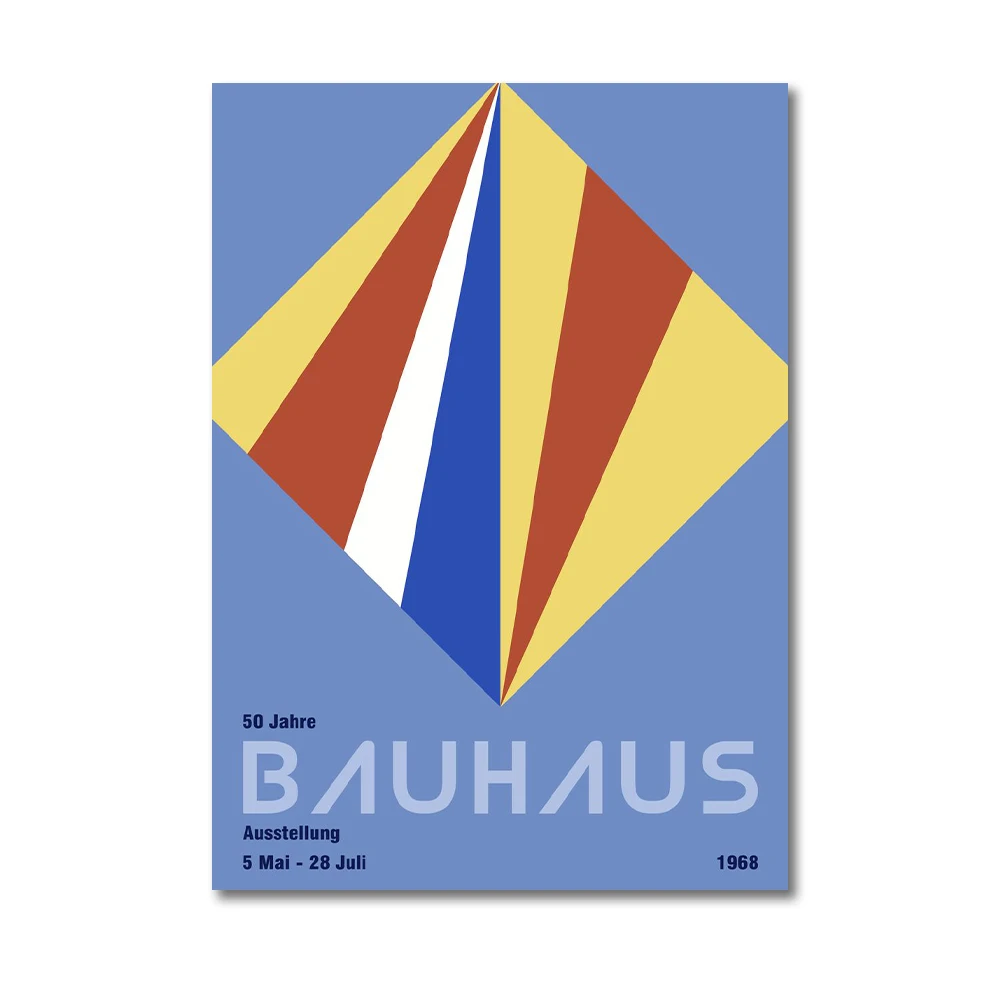 Plakat Bauhaus geometryczny minimalistyczny Wzór 11