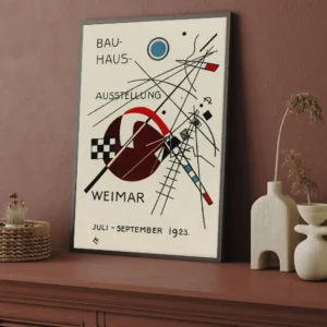 Plakat Bauhaus - geometryczna abstrakcja Wzór 1