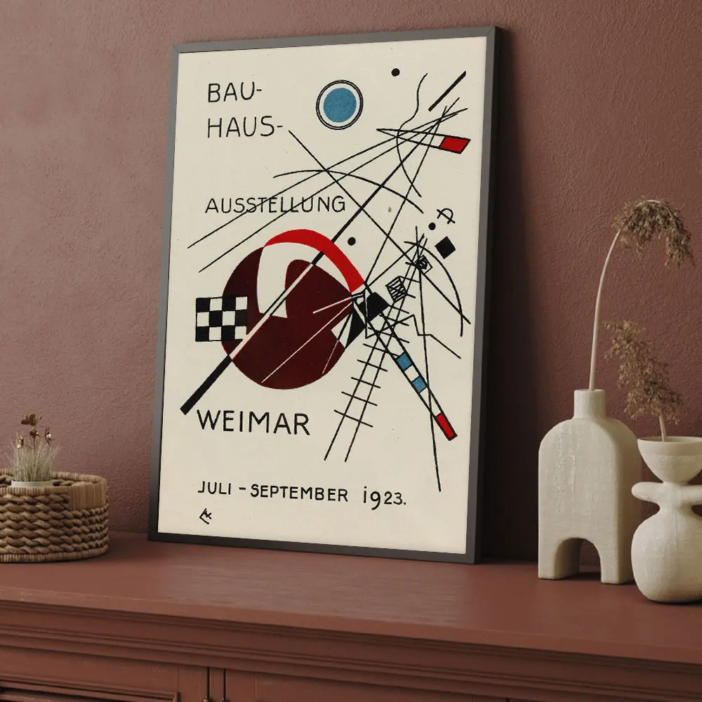Plakat Bauhaus - geometryczna abstrakcja Wzór 1