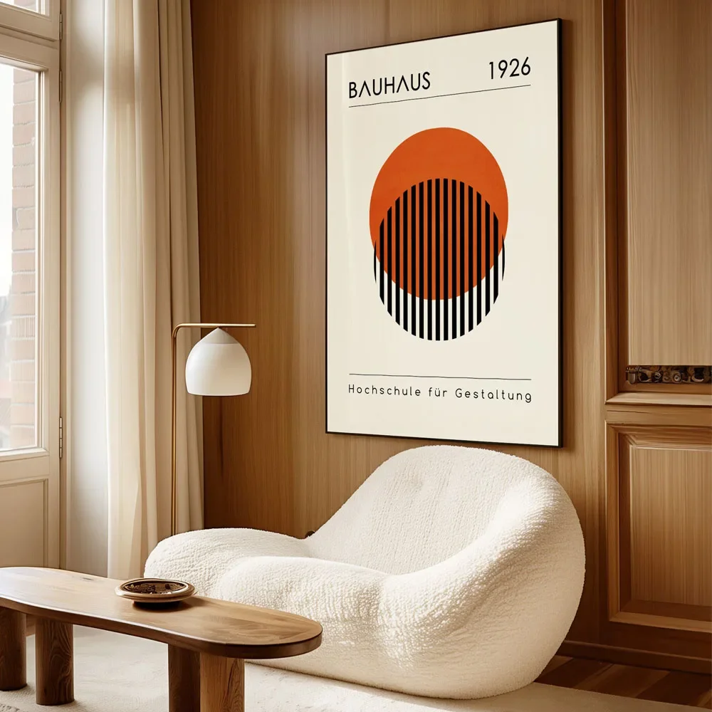 Plakat Bauhaus - geometryczna abstrakcja Wzór 3