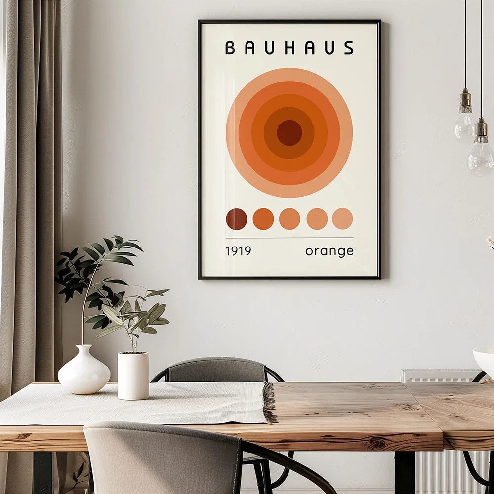 Plakat Bauhaus - geometryczna abstrakcja Wzór 4