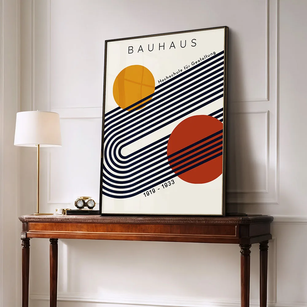 Plakat Bauhaus - geometryczna abstrakcja Wzór 5