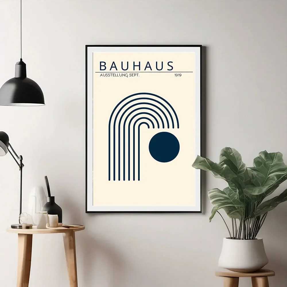 Plakat Bauhaus - geometryczna abstrakcja Wzór 6