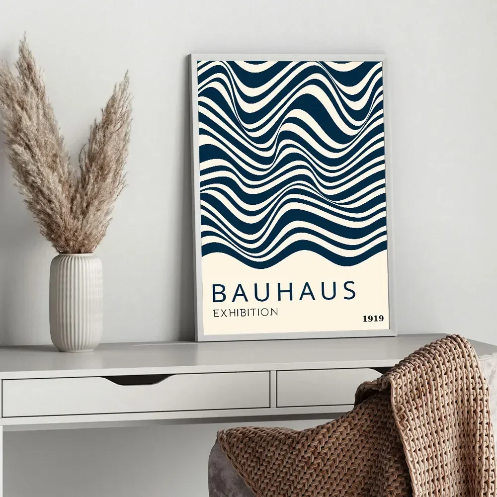 Plakat Bauhaus - geometryczna abstrakcja Wzór 7