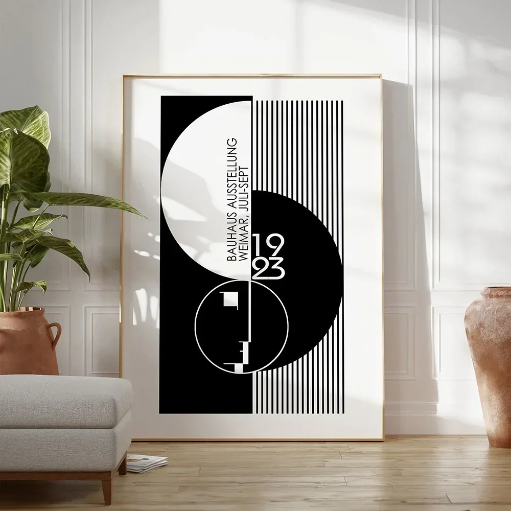 Plakat Bauhaus - geometryczna abstrakcja Wzór 8