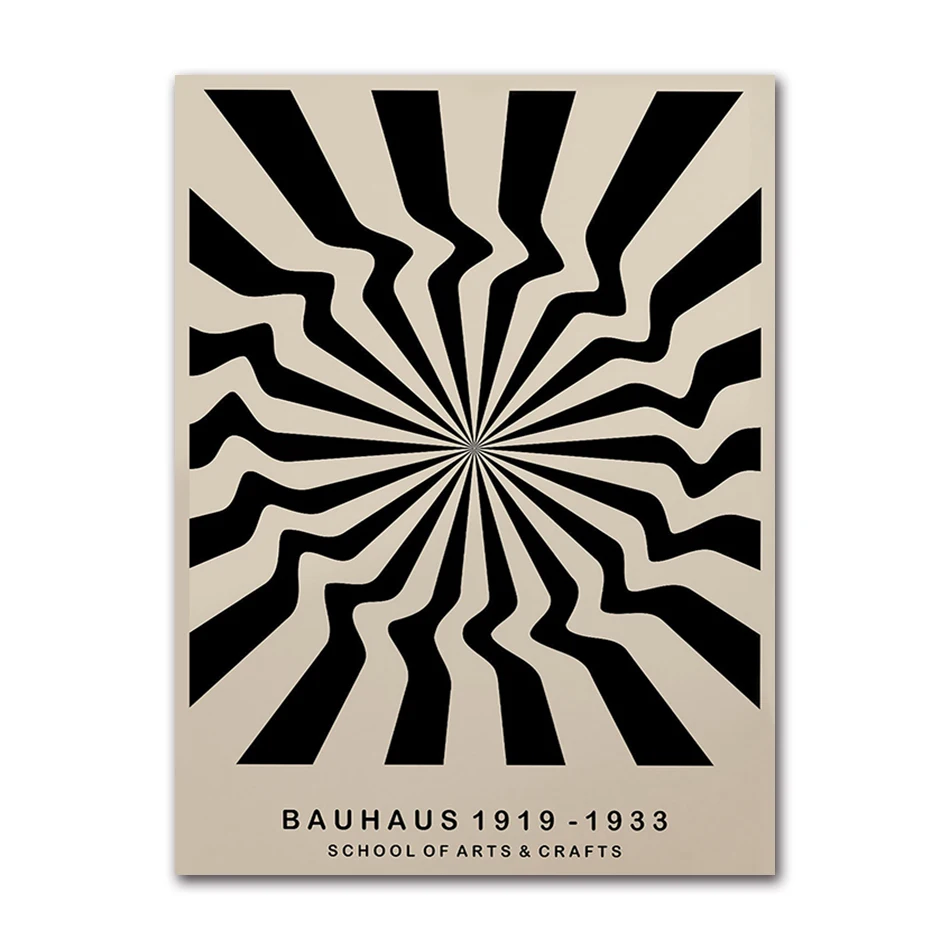 Plakat Bauhaus geometryczny vintage Zielony