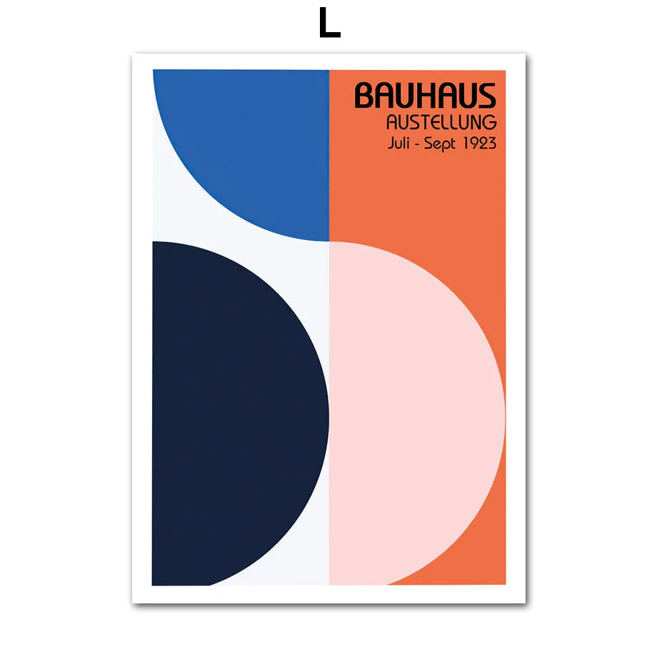 Plakat Bauhaus Mondrian Pop Art Geometria Jasnożółty